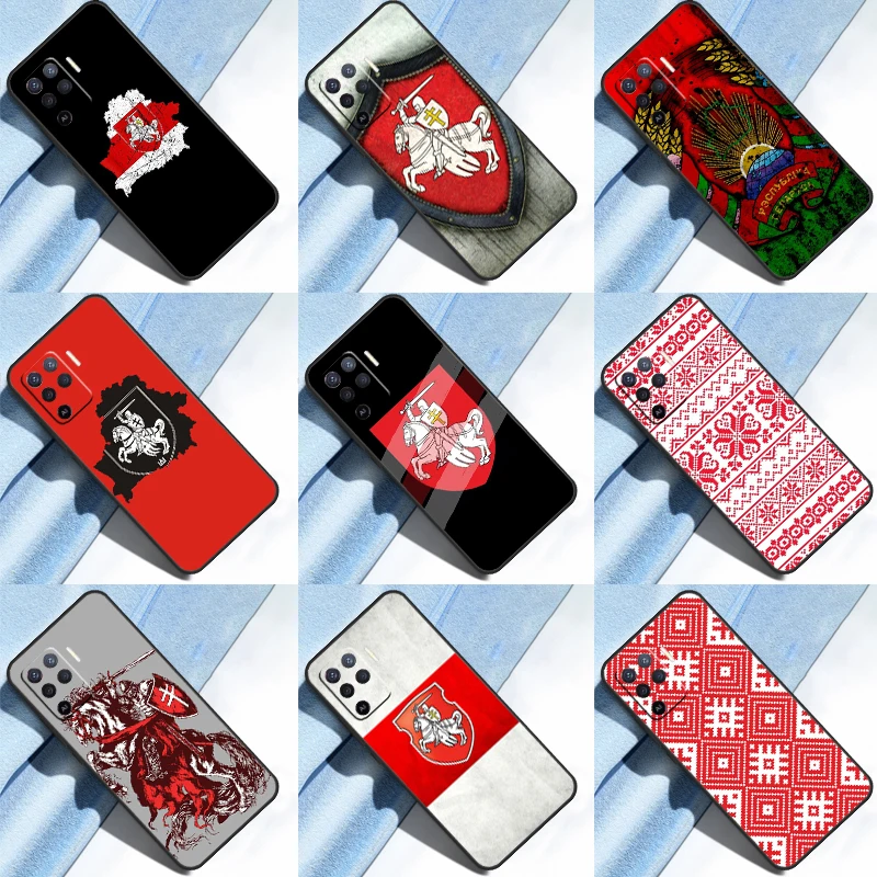 Belarus Flag For OPPO A5 A9 A31 A53 2020 A15 A52 A72 A83 A91 A93 A54 A74 A94 Find X3 X5 Pro Phone Case