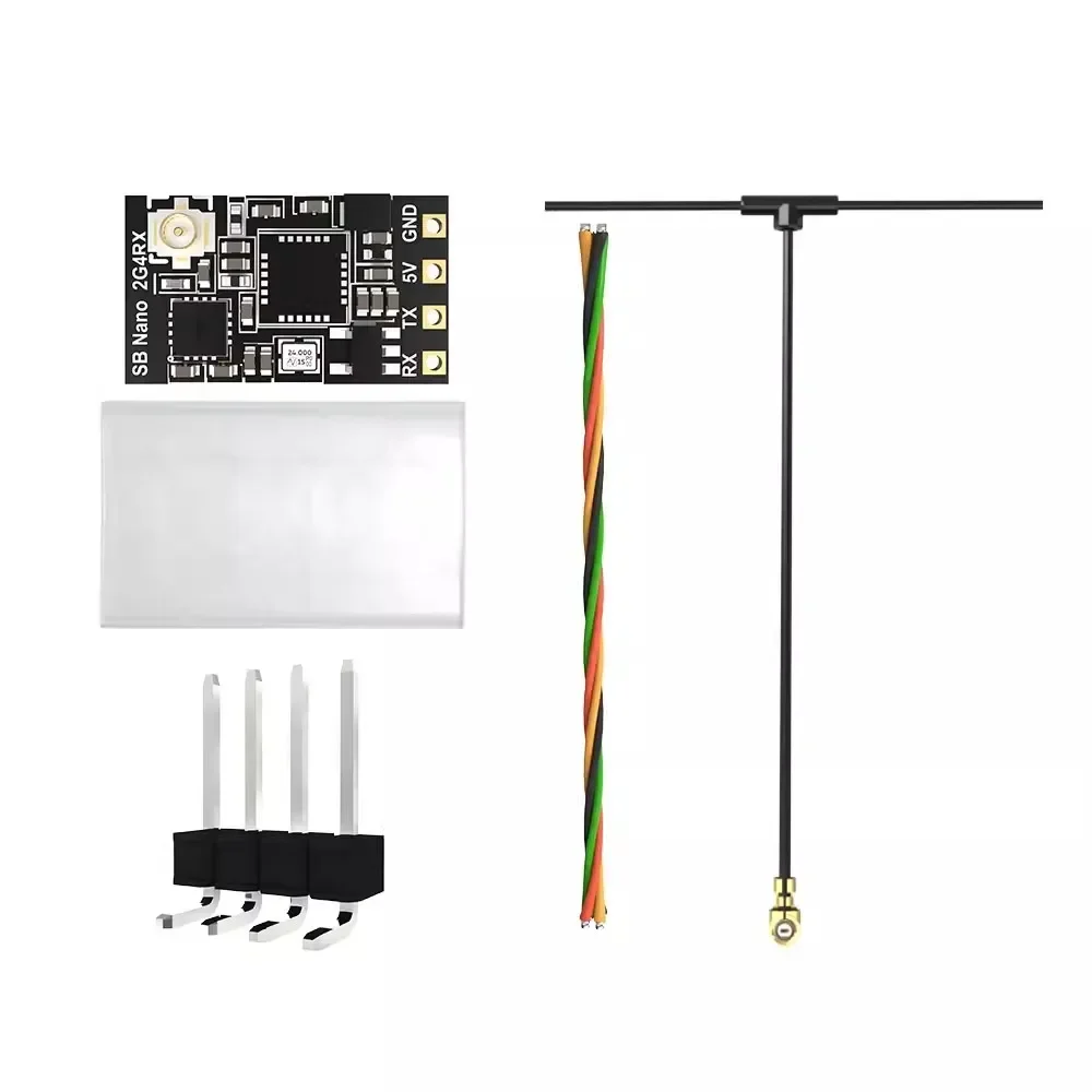 جهاز استقبال SpeedyBee Nano 2.4G ExpressLRS ELRS تصميم مدمج لطائرات بدون طيار FPV حرة طويلة المدى أجزاء ذاتية الصنع