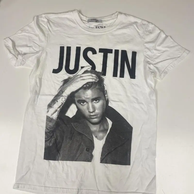 

Justin Bieber Men Äôs Size Small White Vintage T Shirt