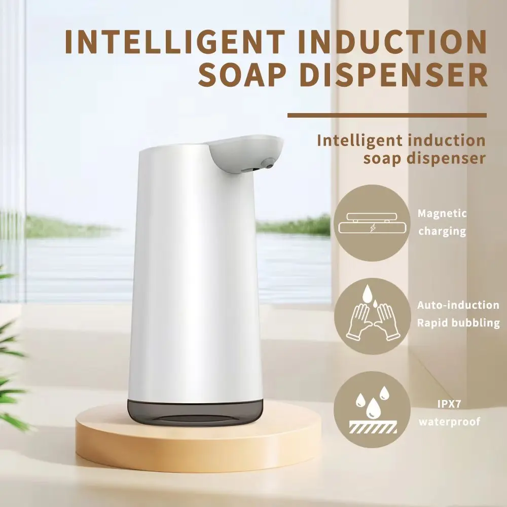 

Touchless Automatic Inductive Soap Dispenser USB Magnetic Suction Charging Smart Hand Washer Dispenser For Kitchen Bathroom