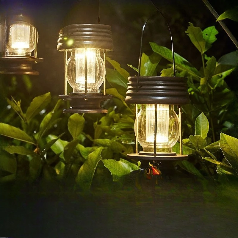 2026 Solar Vintage Lantern IP Rated Bind & Hang Mount For Villa Garden Lawn Outdoor Camping Soft Landscape Fixture