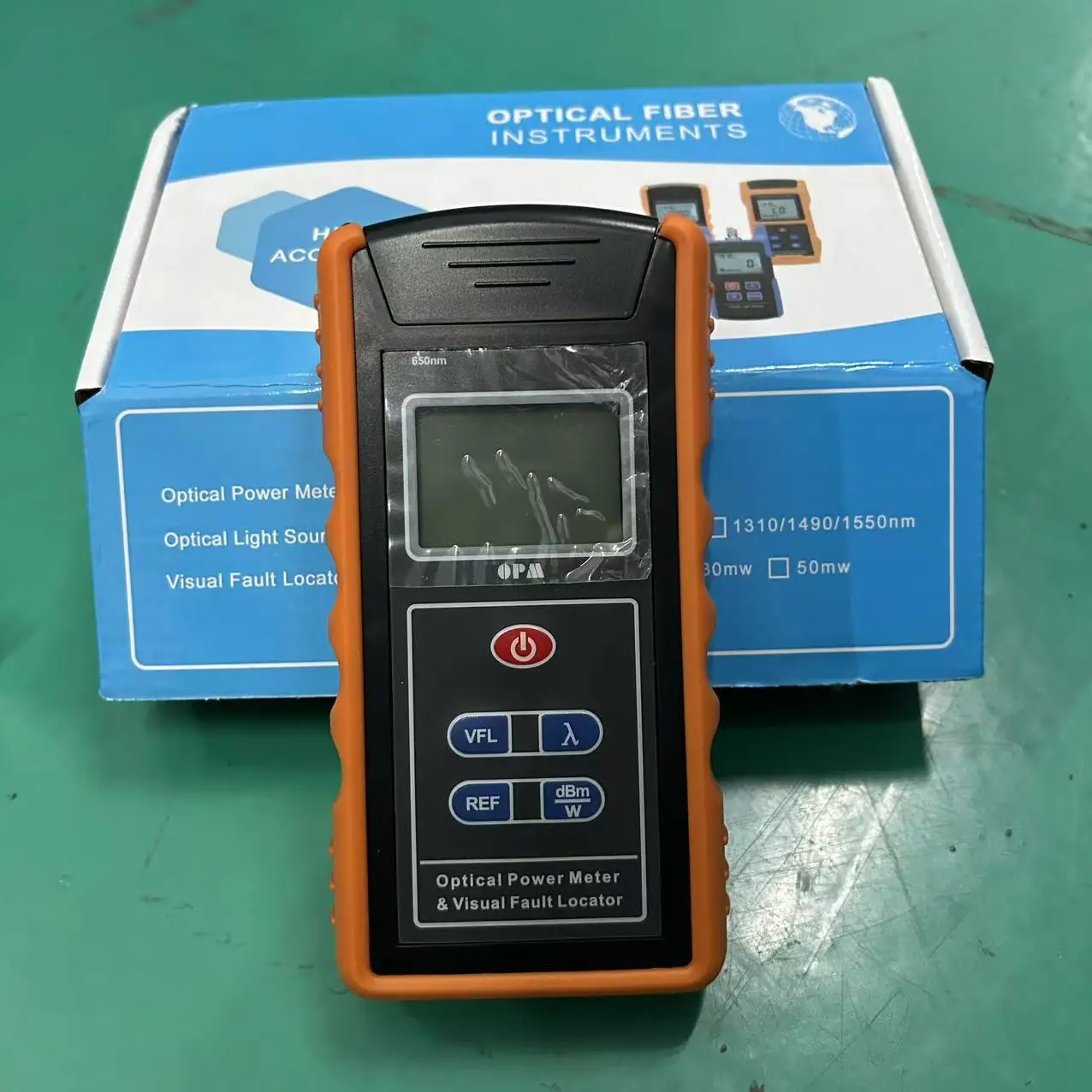 2-in-1光パワーメータ＆可視光源故障探知機、-50～-26dbm-opm、10mw-vfl光ファイバーテスター付き