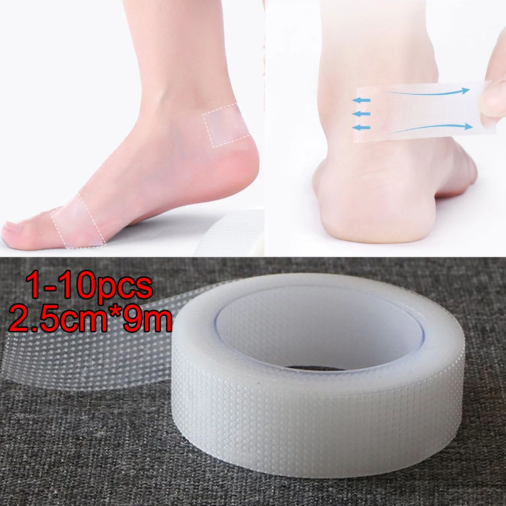 1-10 Roll 2.5cm*9m Medical Tape Adhesive Plaster Breathable Tearable Pressure Sensitive Adhesive Tape Wound Dressing Bandage