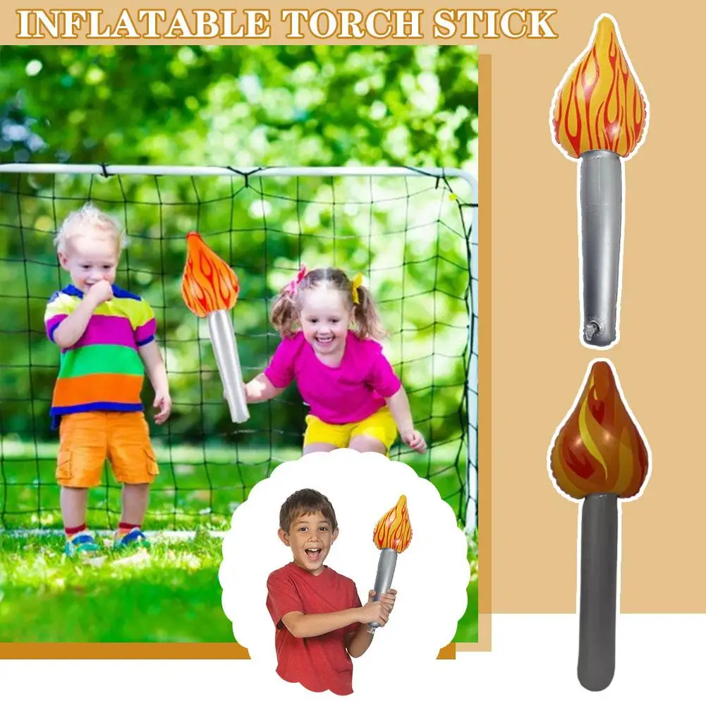 Medieval Party Halloween Inflatable Torch Stick Flame Toy Carnival Prizes For Kids Theme Photo Props Costume Accessories P9p3