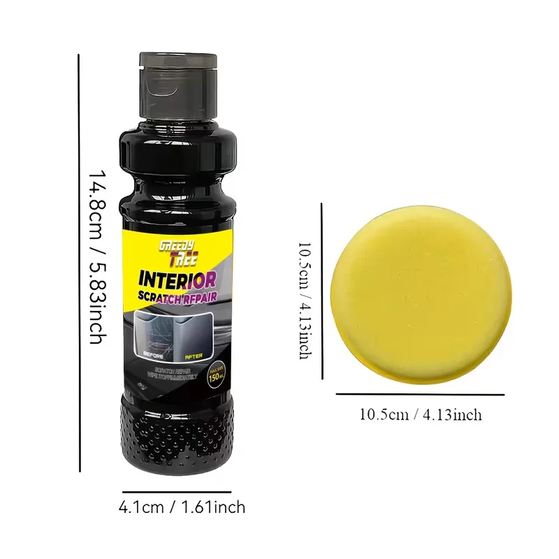 Car Interior Clear Plastic Restorer Scratch Remover for Instrument Panel & Light Cover