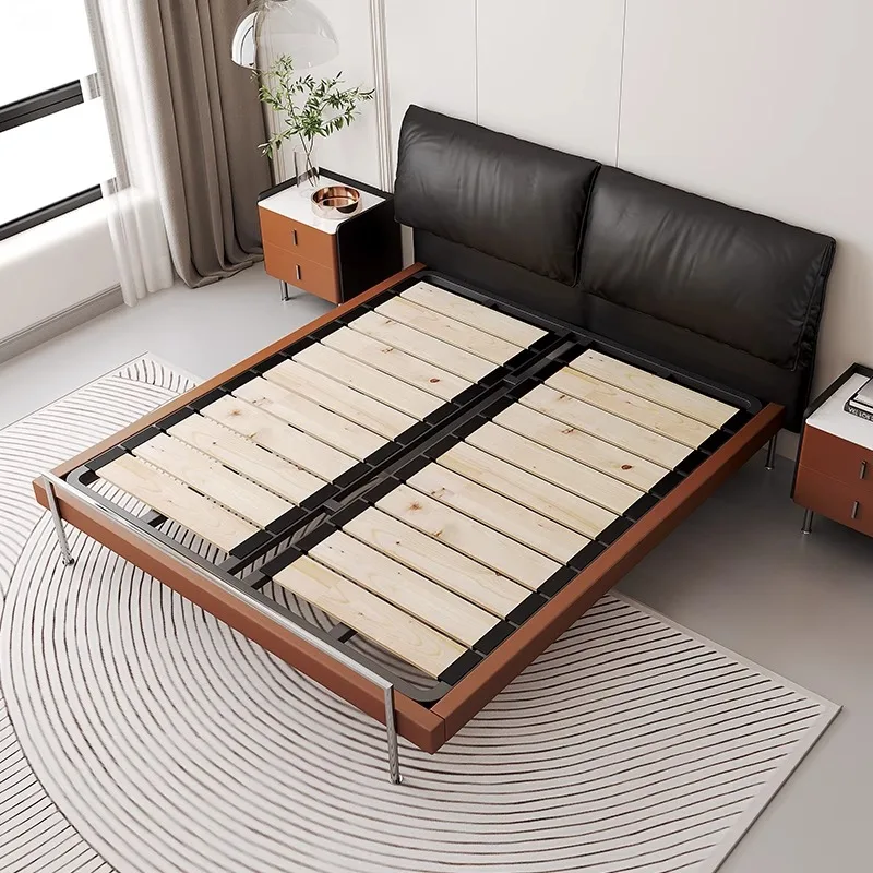 الحد الأدنى الشمال سرير التوأم إطار فريد سرير أطفال منضدة خزائن Cama De Lujo Para Dormitorio طقم غرفة نوم الأثاث #1