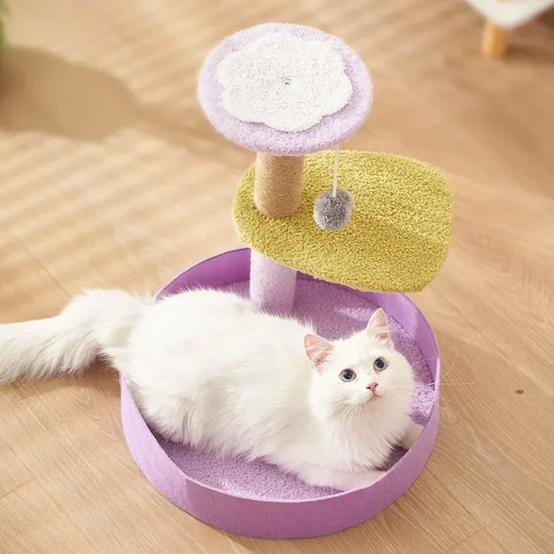 

-Small Indoor Cat Climbing Frame Game Scratching Post Sofa Cushion Hanging Chair Pet Cat Products Complete Collection Of Toys