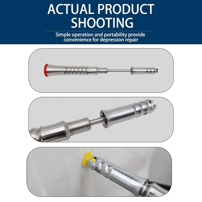 Super Sale 31-44CM Telescopic Small Pull Hammer for Car Dent Repair with Built-in Spring Anti-Skating Hail Pull Hammer Tool Sets