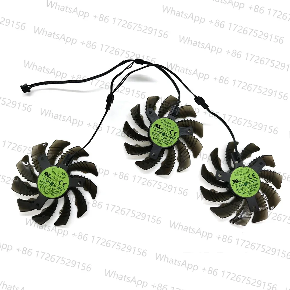 75MM T128010SM PLD08010S12H GTX970 VGA GPU Cooler Fan For Gigabyte GTX 970 Windforce G1 Graphics Cards As Replacement