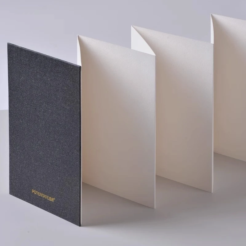 100% Cotton Square Watercolor Sketchbook 300gsm Paper Folded Drawing Pad Organ Sketch Notebook Student Watercolor Journal Book