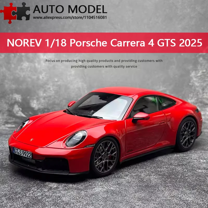 

2025 Porsche 911 964 Carrera Gts Simulation Alloy Car Model Three-Door Collectible Display Piece Norev 1:18 Die-Cast Metal Scale Static Model Adult Toy Boy's Gift