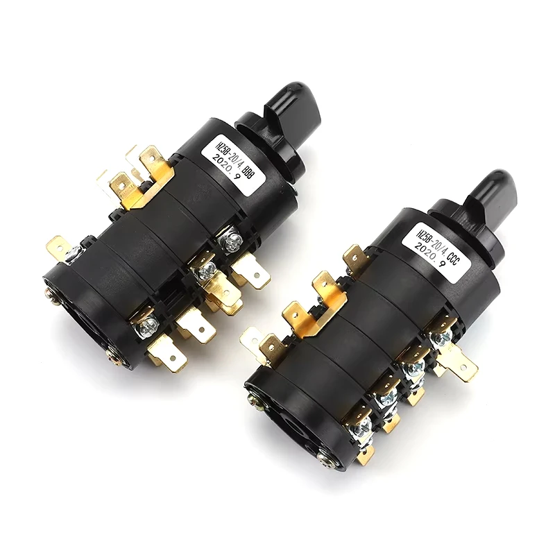 HZ5B-20/4.BBB 4.CCC 4 Phase Rotary Cam Transfer Combination Switch For Electric Welding Machine Sliver Contact 20A 660V