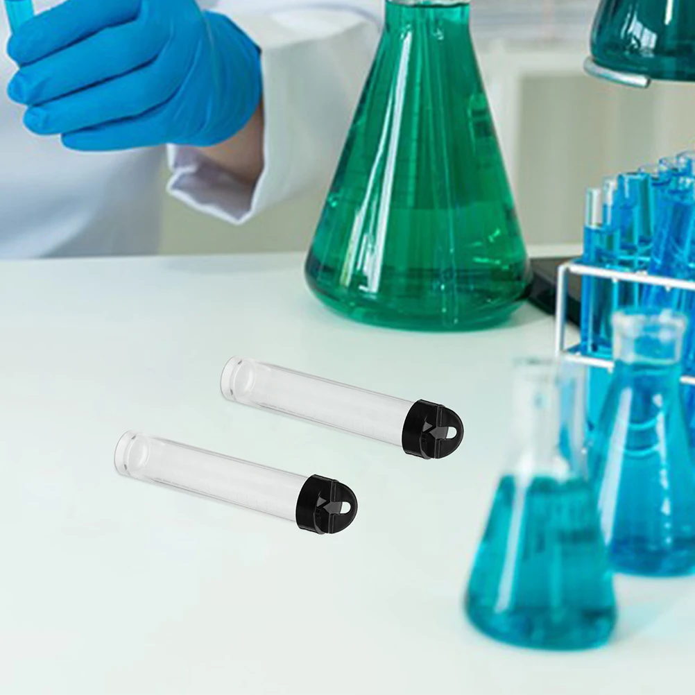 

10 Pcs Syringe Seal Bottle Plastic Clear Vials Tube Liquid Dispensing Storage Sample Measuring Hydrating Testing Tubes