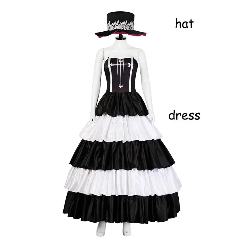 زي بيرونا التنكري أنيمي شبح الأميرة فستان شعر مستعار لحفلات الهالوين للنساء والفتيات