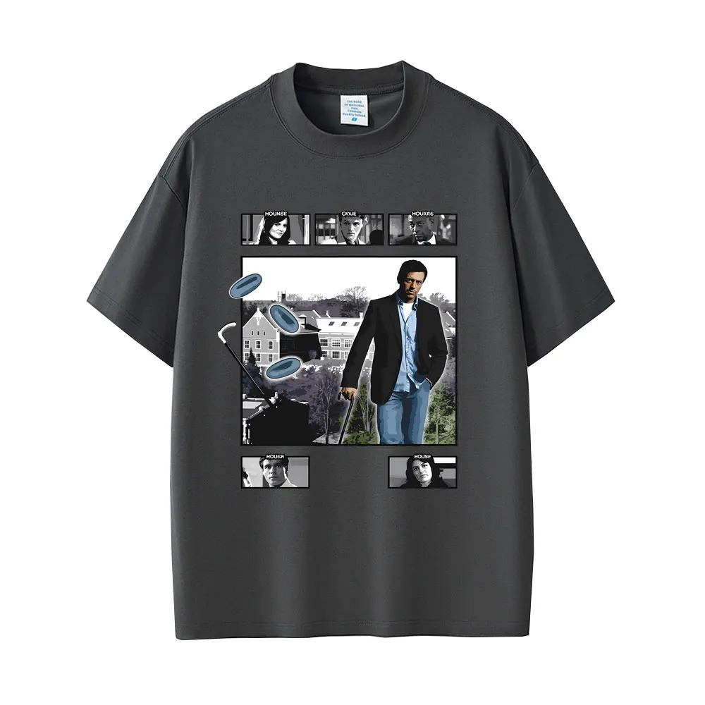 Dr Gregory House MD Funny Meme Graphic T-shirt Men Women Casual Pure Cotton T-shirts Male Vintage Oversized Short Sleeve T Shirt