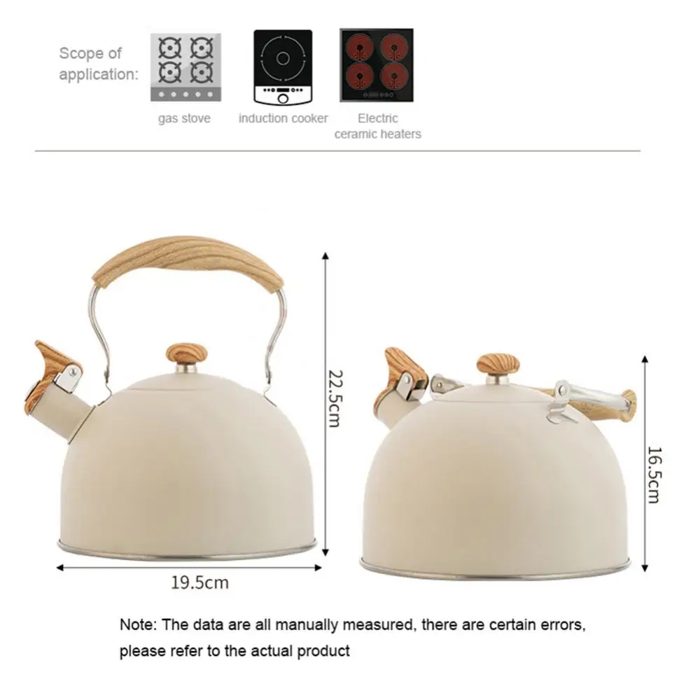 Whistling Kettle Stylish Whistle Sound Easy To Use In-demand Space-saving Viral Stylish Collapsible Handle Kettle Top-rated