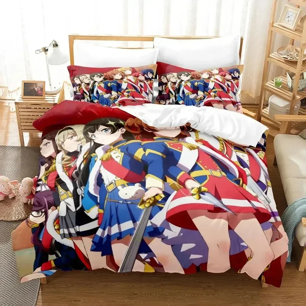 Anime Shoujo Kageki Revue Starlight Bedding Set Duvet Cover Bed Set Quilt Cover Pillowcase Comforter king Queen Size Boys Adult