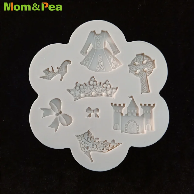 MPA2354 Castle & Queen Shaped Silicone Mold Gum Paste Chocolate Ornamental Fondant Mould Cake Decoration Tools