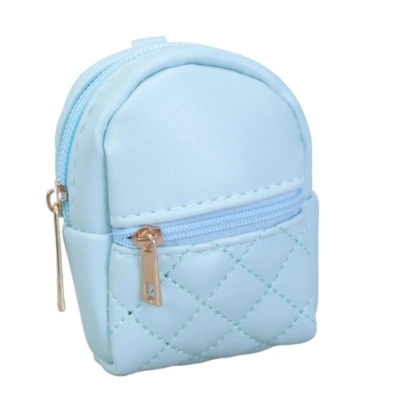 

E8FB Stylish Small PU Wallet Keychain Coin Bag For Commuters And