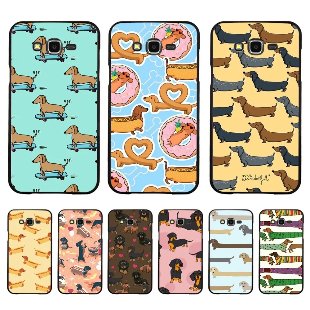 

Dachshund Dog Phone Case For Samsung J 7 plus 7core J7 neo J6 plus prime J6 J4 J5 Mobile Cover