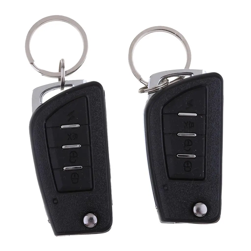 

Four Door Power Lock Conversion Kit Remote Central Control Black Keyless Entry Remote Control with Bluetooth for Auto Security