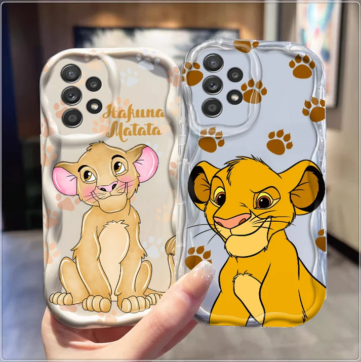 

Disney The Lion King For Samsung S24 S23 S21 S20 Ultra Plus FE A73 A72 A71 A51 A31 A05S A05 A04 5G Wave Oil Soft Phone Case