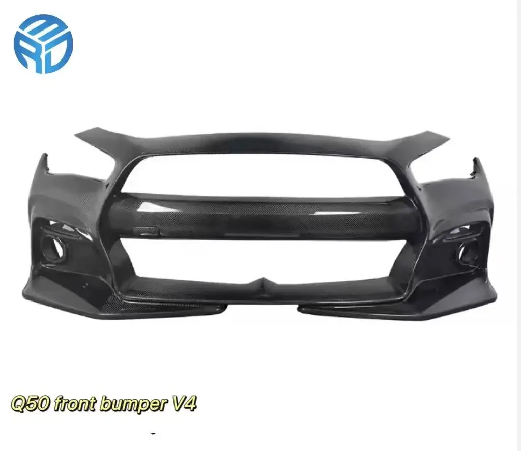 Передний бампер MRD для Infiniti Q50 2014+ Передний бампер Q50 из углеродного волокна V4