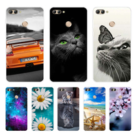 For Huawei Y9 2018 Case Painted Protective Silicone 3D Cat Cover For Huawei Enjoy 8 Plus Case For Huawei Y 9 Y9 2018 Phone Cases