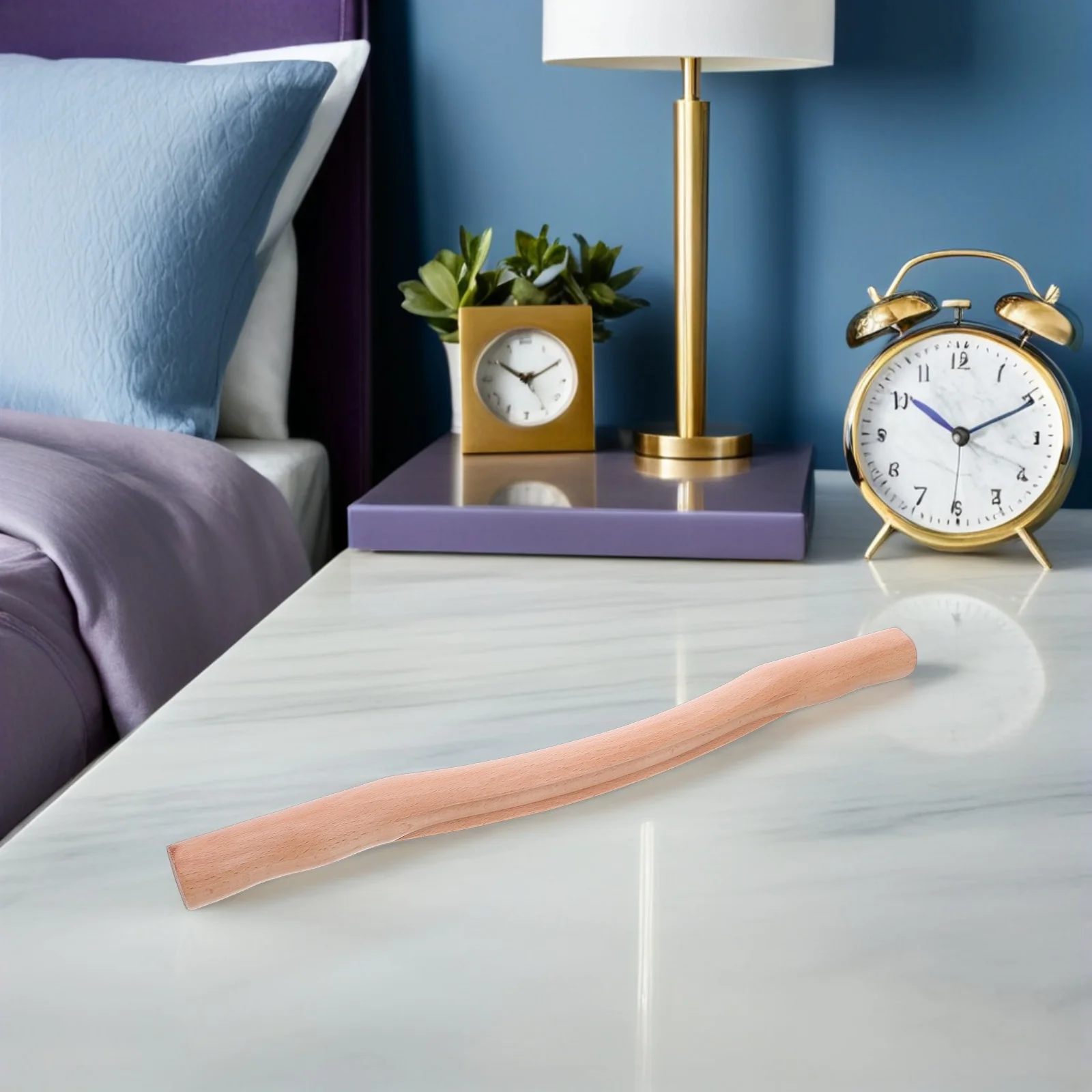 

1pc Solid Wood Massage Stick Handcrafted Scraping Rod For Back Neck Shoulder Hip Therapy Portable Health Care Tool