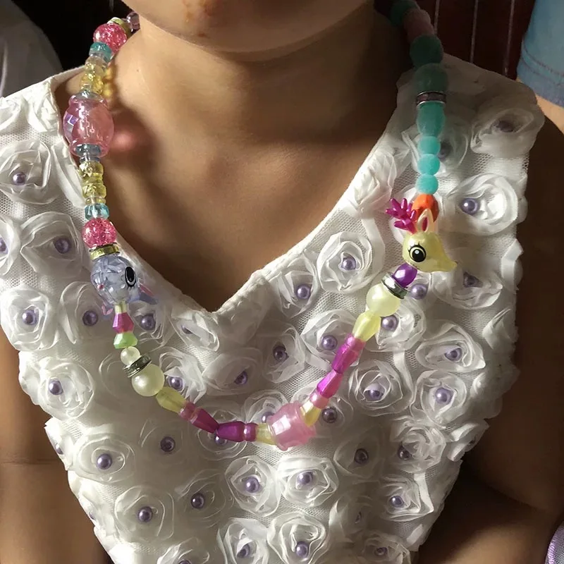 Magisches Armband für Kinder, DIY-Deformations-Tierform, kreative Modellierung, Perlenanzug, Mädchengeschenk.