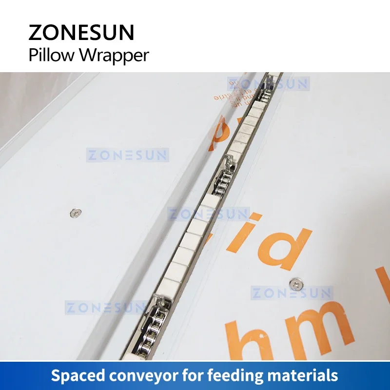 Zonesun自動枕包装包装包装機、ポーチ包装生産機、水平フロー、ZS-ZB370S