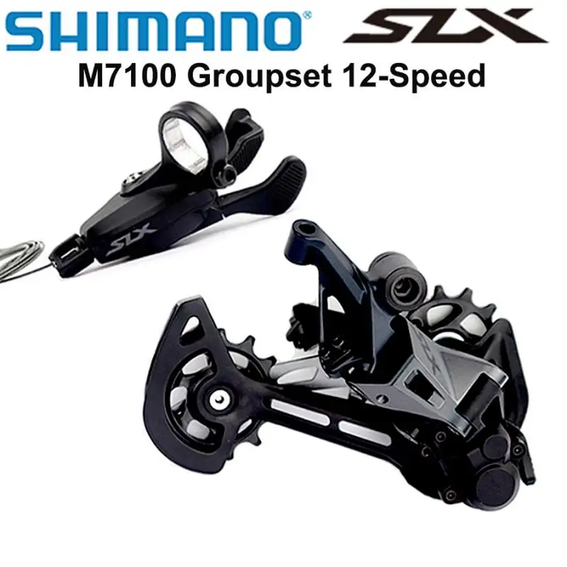 SHIMANO SLX 12 Speed M7100 Mountain Bike Groupset 12v rear derailleur +  Shifter Lever 12 speed mtb kit Original Accessories