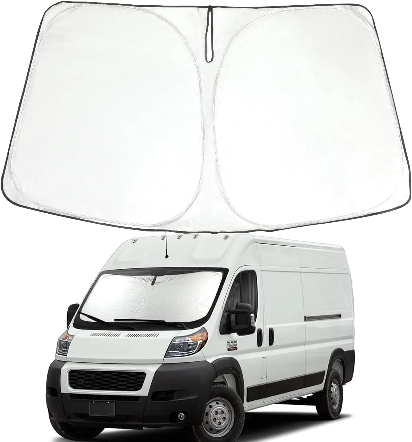 

Windshield Sunshade UV Ray Reflector for 2014-2026 Dodge RAM ProMaster Van
