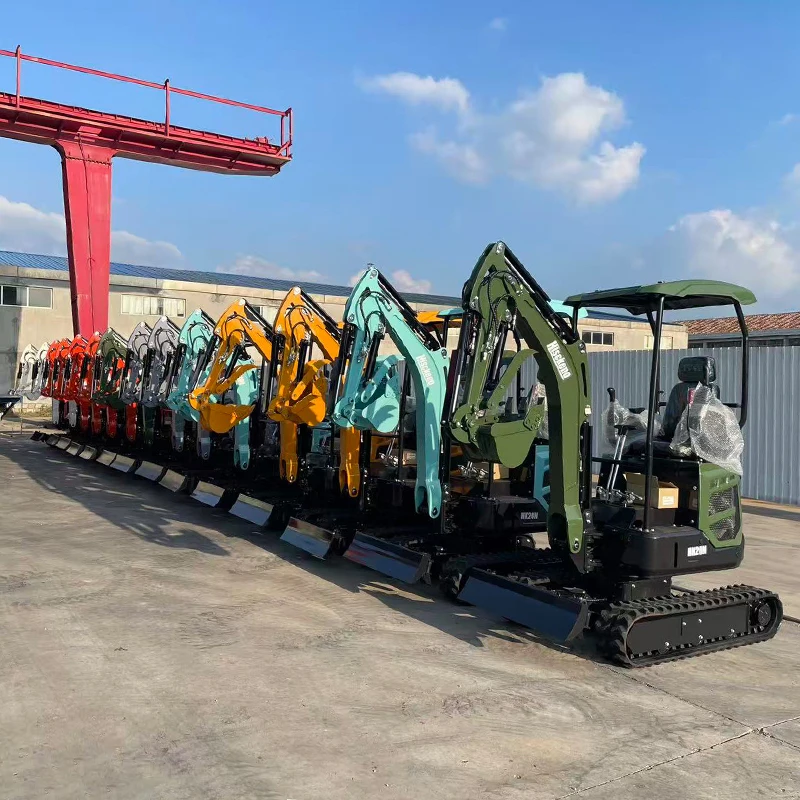 Mini Excavadora con Envío Gratuito, Excavadora Compacta con Motor Diésel Hidráulico, Orugas de Goma, Euro 5, CE, EPA, Personalizable