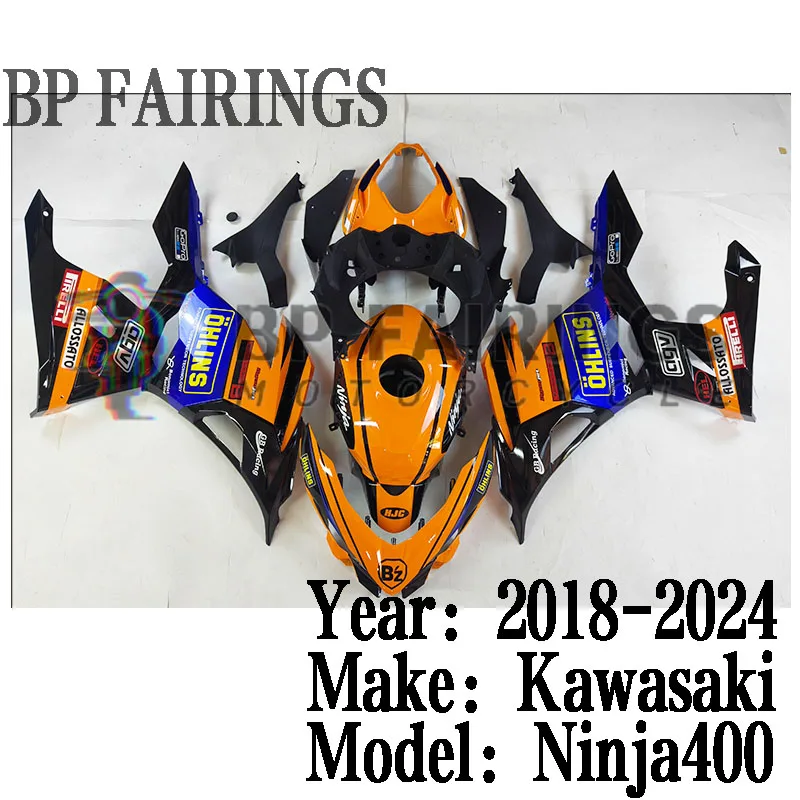 For KAWASAKI Ninjia400 EX400 Full Body Fit Fairing Kit ABS Injection molding Full Fairing Ninja400 2018 2019 2020 2021 2022 2023