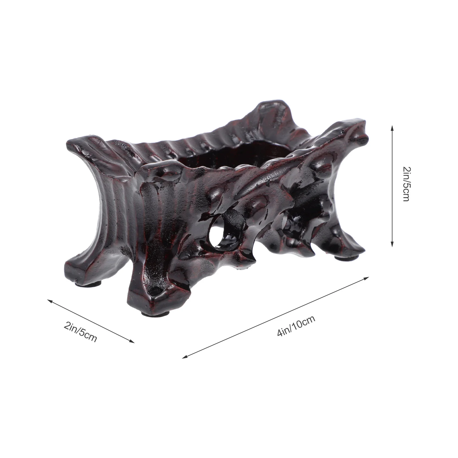 

1pc Root Carving Base Natural Wooden Craft For Crystal Balls Display Stand Vintage Desktop Adornment Decorative Stone Holder