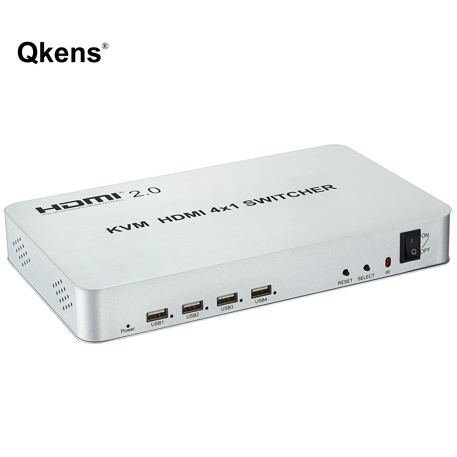 4K 60Hz 3D HDMI 2.0 KVM Switch 4X1 USB KVM Switcher Fit 4 PC Mouse Keyboard Screen Mirror 4 In 1 Out Computer PC To TV Monitor