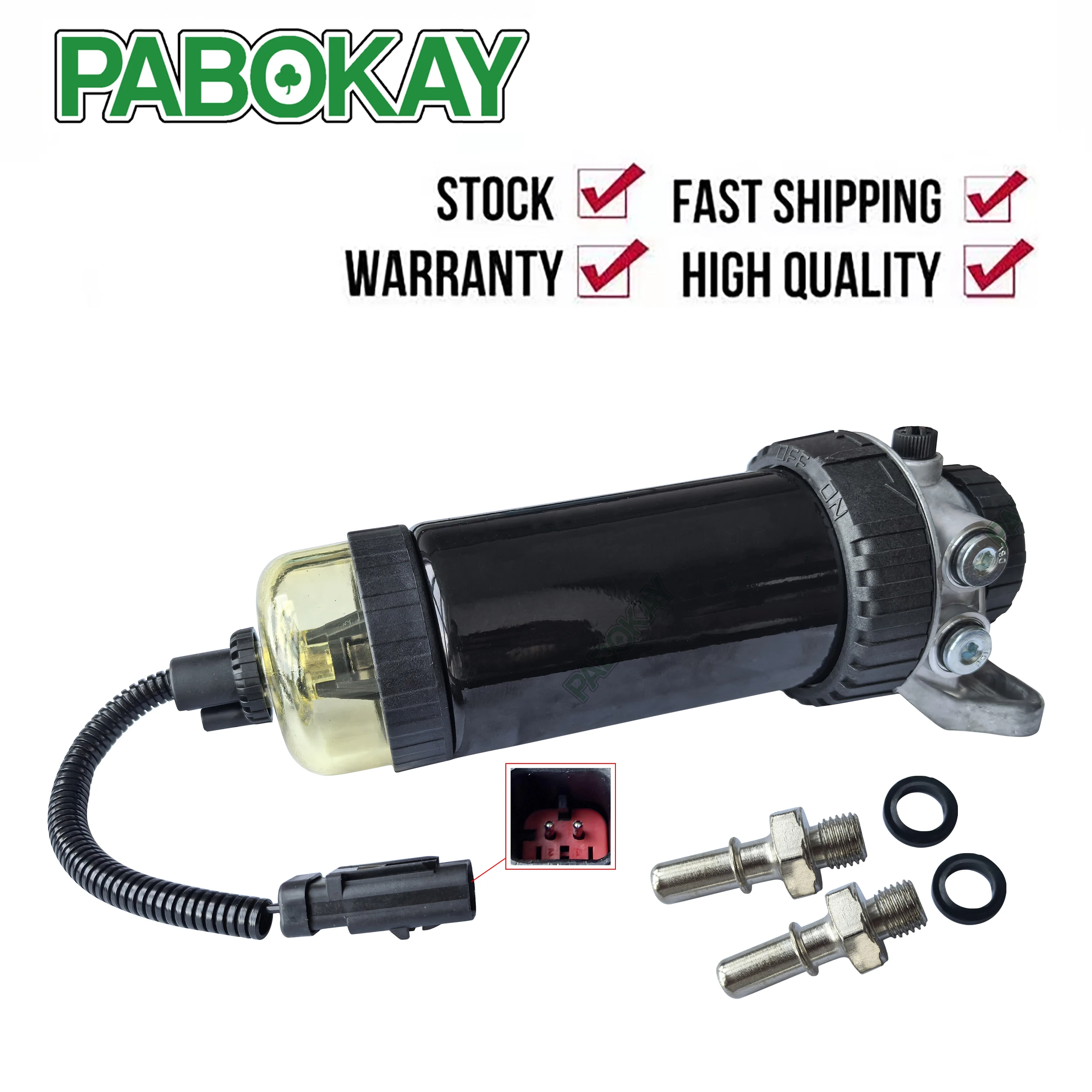 

New x For John Deere Engine 4045 6068 1110D 120D 1210E 1510E 1070E 1470 RE524723 Fuel Filter Separator Assembly