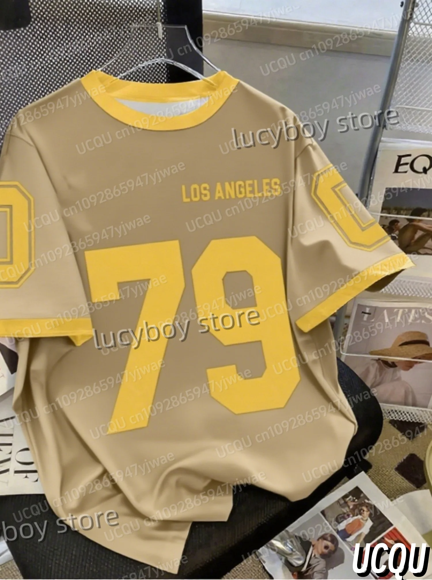 الجديد في الصيف الرجال الرياضة فضفاضة مريحة تي شيرت رجالي رقم 79 طباعة الرجال قصيرة الأكمام الأعلى اليومية الشارع رجالي جيرسي تي شيرت