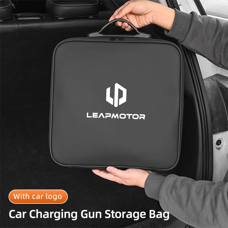 EV Car Charging Cable Storage Box Electric Vehicle Charger Cables Carry Bag For Leapmotor Leap Motor C01 C10 B10 C11 T03 S01