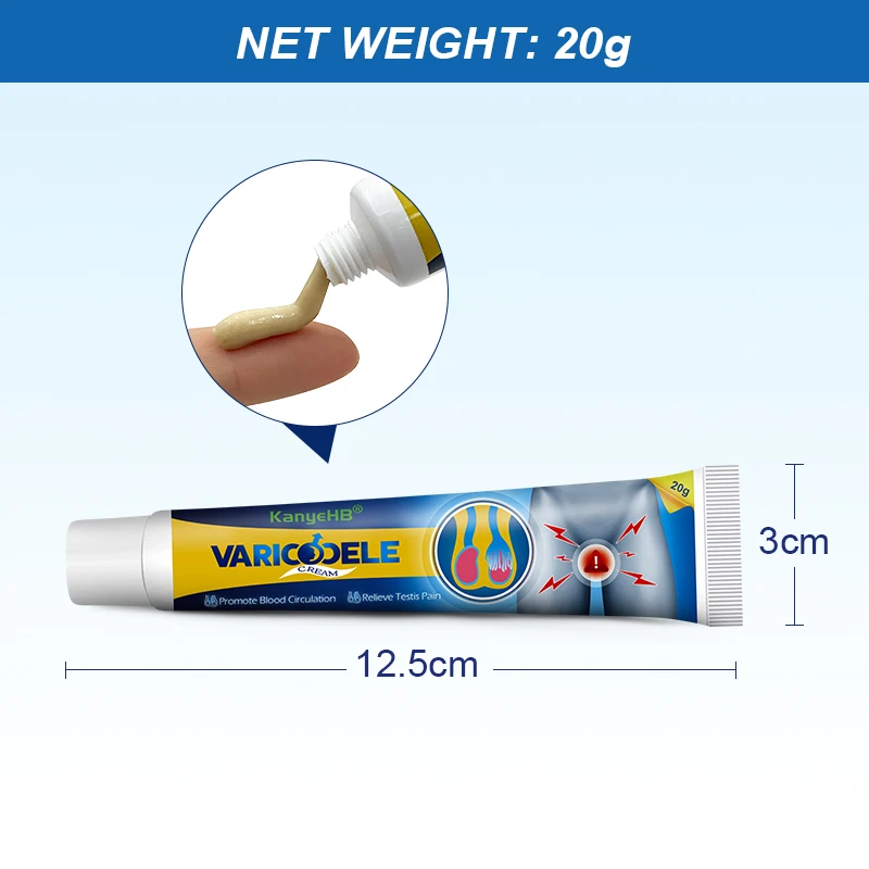 3Pcs Varicocele Cream Genital Scrotum Varicose Vein Remover Herbal Ointment Angiitis Phlebitis Veins Pain Swell Treatment A1730