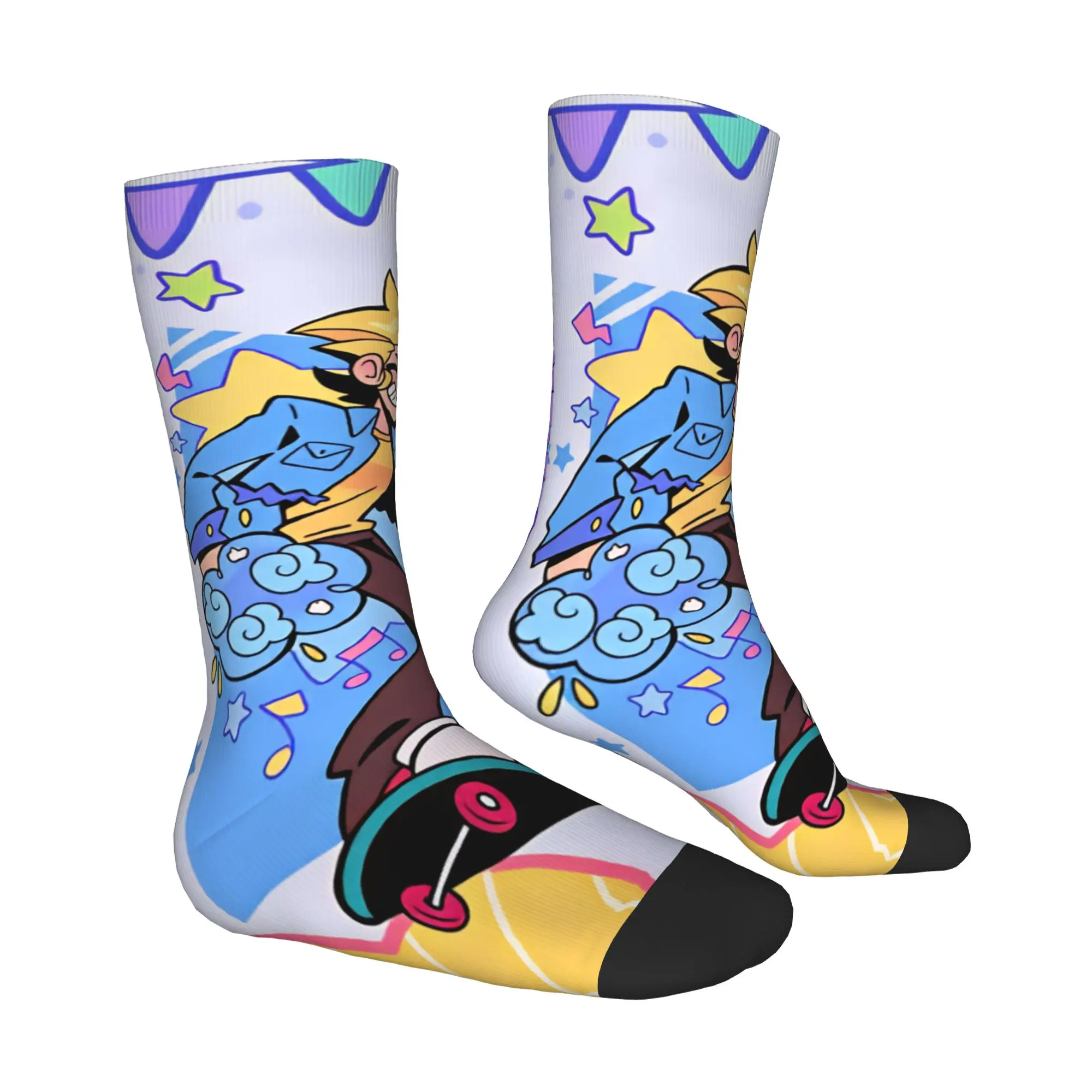 Anime S-Stardew V-Valley Mens Crew Socks Unisex Novelty 3D Printing Game Dress Socks