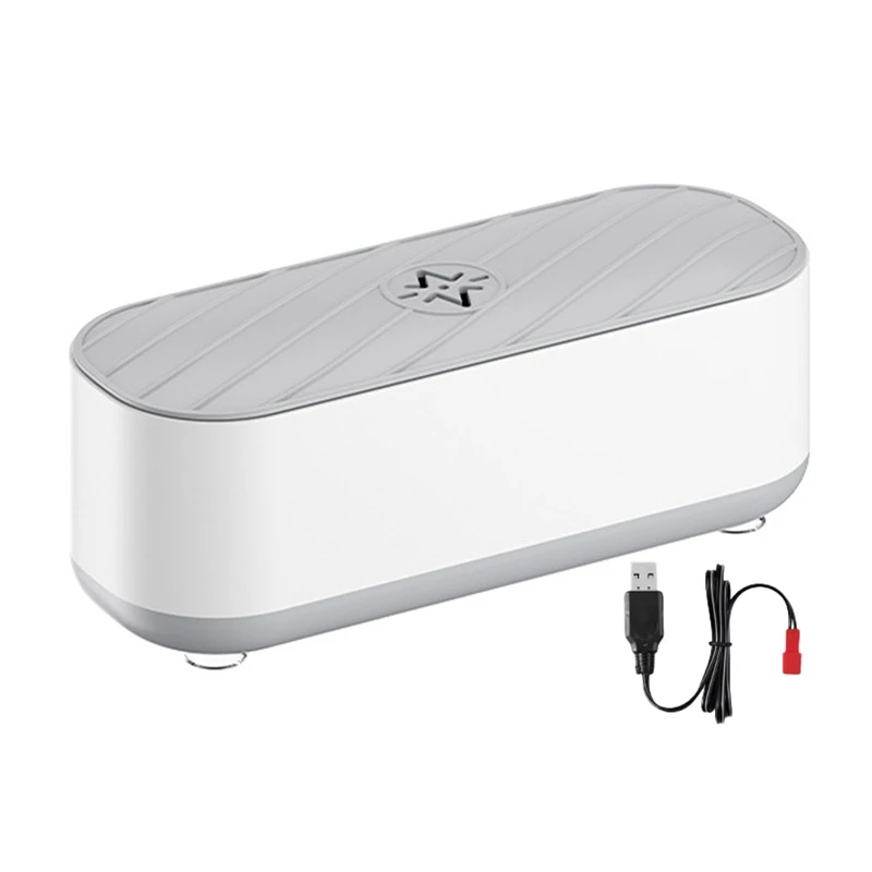 Recarregável Máquina De Limpeza Ultrassônica, Óculos De Jóias Escova, Dentaduras UV Cleaner, Vibração De Alta Freqüência, Wash Cleaner