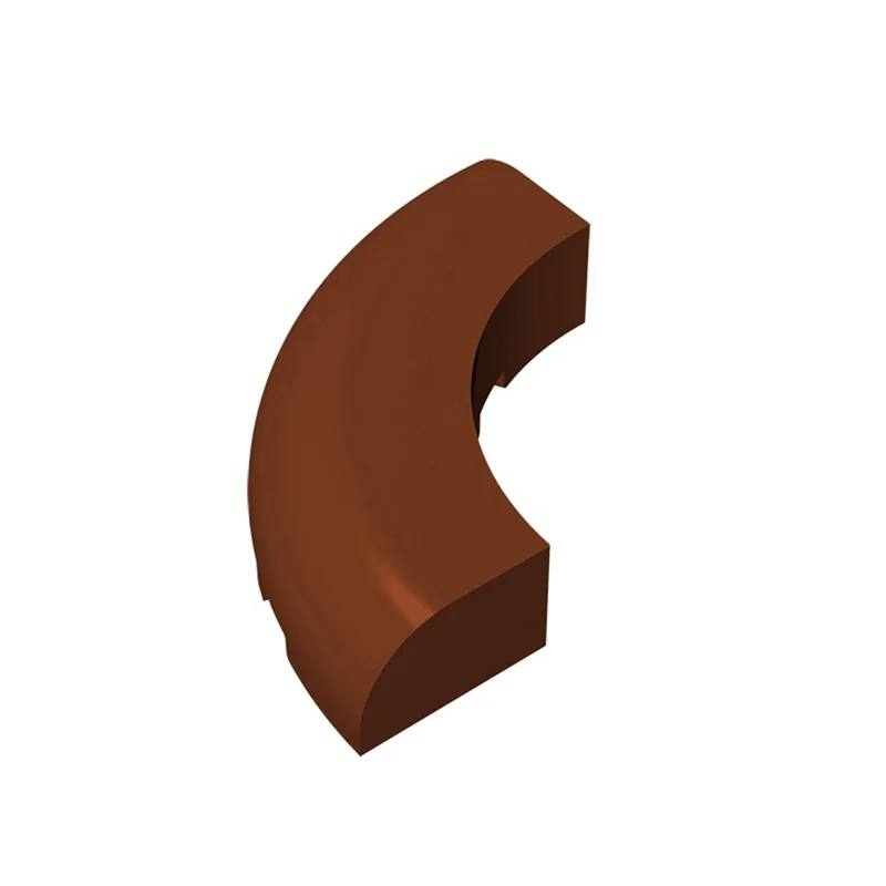 MOC 1PCS 24599 Without Studs Stacking Replaceable Brick Round Corner 5x5x1 Building Block Creative Toy Adults Boys Holiday Gifts