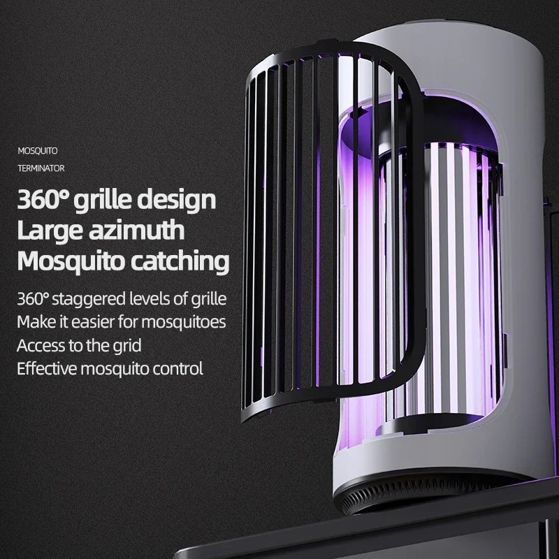 電気蚊ランプ光触媒電気蚊ポータブル寝室用-360-°-蚊取りランプ-卓上-壁掛け-両用