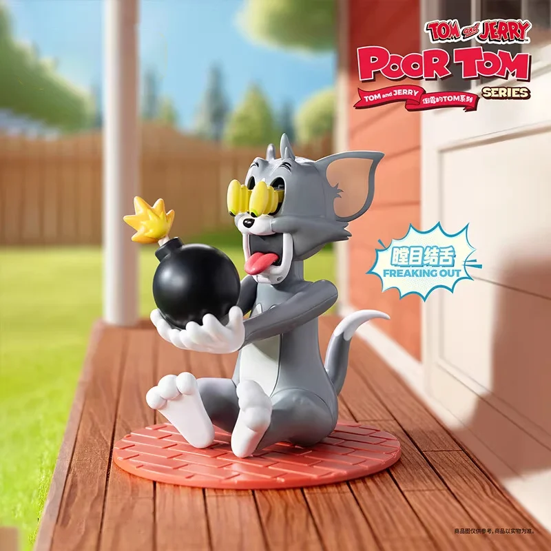 Simpatico cartone animato classico divertente Tom e Jerry Blind Box Povero serie Tom Action Figure Kawaii Gatto e topo Anime Modello Ornamenti Giocattoli