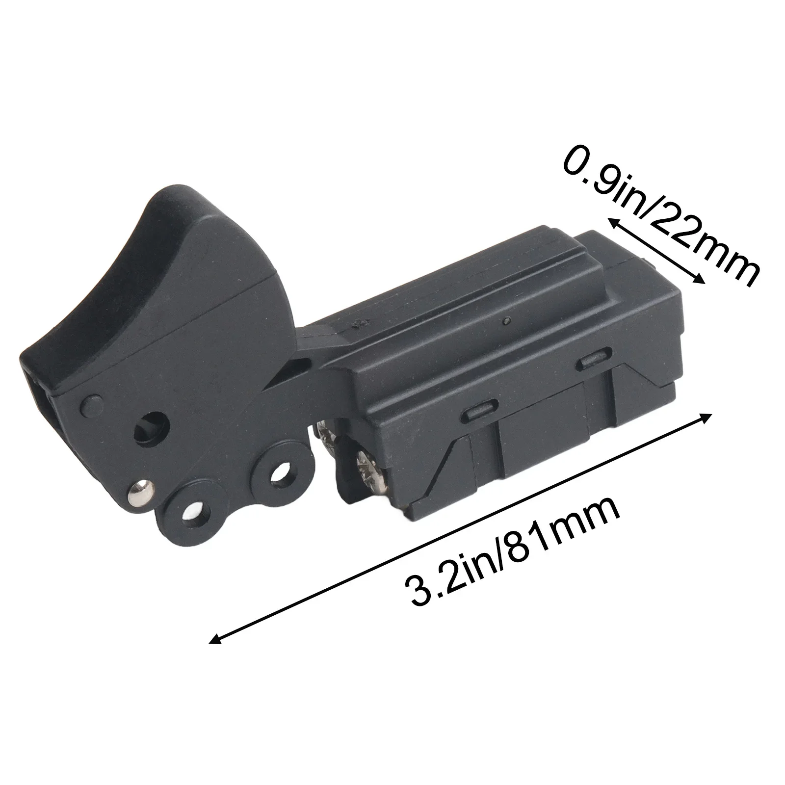 

DIY Tool Trigger Switch 0.9 Inch 22MM*3.2 Inch 81MM Replacement Switch Robust Materials Cost-effective Solution