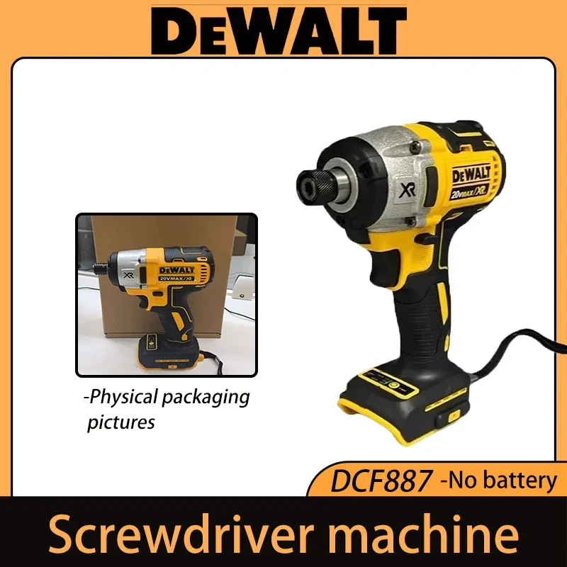 

Аккумуляторный ударный шуруповерт DEWALT DCF887 20В, бесщеточный двигатель, электроинструмент, беспроводной.