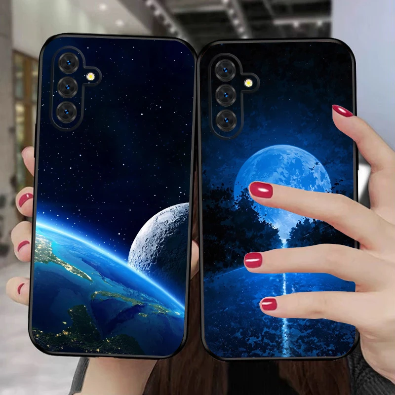 

Blue Moon and Trees For Samsung A 03 04 05 06 12 14 15 16 22 A23 24 25 26 A34 35 36 52 53 54 55 56 71 73 90 5G soft phone case