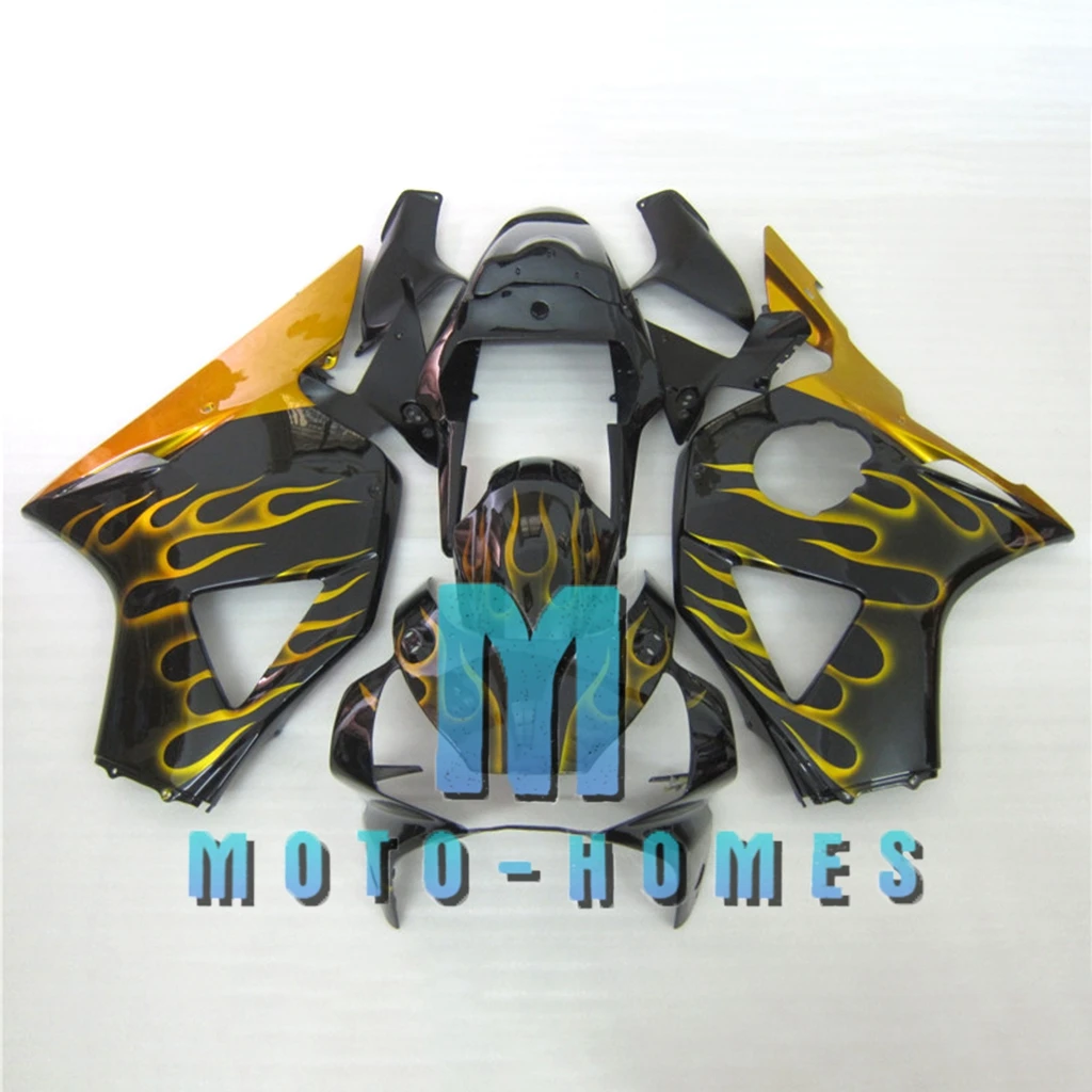 Injection Fairing Kits For Honda CBR900RR 2002 2003 CBR 900 954 02 03 Plastic Kit Aftermarket Wrecked Rebuild Bike Yellow Flames